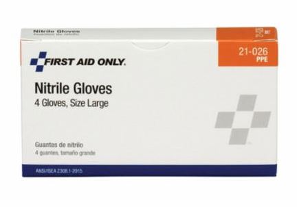 GLOVE NITRILE EXAM LARGE 4 GLOVES/BOX - Exam Gloves